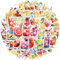ITOMUFD Cocktail Sticker Set Aufkleber Kinder Teenager 50 Stück Cocktail Wasserfeste Vinyl Decals Laptop Skateboard Koffer Helm Auto Fahrrad Handy Motorrad Fahrrad Scrapbook Mitgebsel Tagebuch Tassen