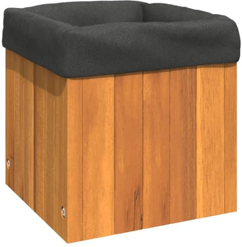 vidaXL Pflanzkübel, Blumenkübel mit viel Platz für Pflanzen, Pflanzgefäß für Wohnzimmer Schlafzimmer, Blumenkasten Hochbeet, Massivholz Akazie