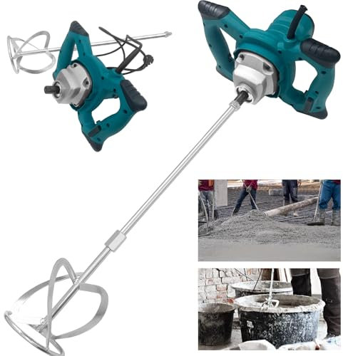 Jacgood Rührwerk Farb-Mörtelrührer 2100W Rühreraufnahme M14 6-Gang variabler rührgerät mörtel verwendet für das Mischen von Farbe，Zement, Beton