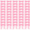 50 Stück Satinband Schleifen, Autoschleifen, Antennenschleifen, Handgefertigte Deko Schleifen, für DIY Basteln Hochzeit Party Geburtstag Geschenkenverpackung (Rosa)