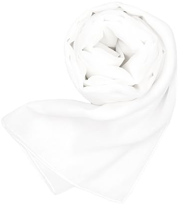 MAPIMANIA - Festliche Stola für Abendkleid weiß Made in Italy 200x80, Chiffon Bolero Damen festlich, Sommerschal für Hochzeit, Schal Sommer