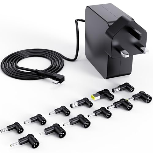 USB C 100W AC Universal Laptop Charger GaN Fast Charging Adapter with HP Lenovo Dell Acer Asus Samsung Toshiba Power Supply Cord with 13 Connectors