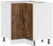 vidaXL Küchen-Eckunterschrank Lucca Räuchereiche Holzwerkstoff, Eckunterschrank für Küche, 75.5 x 81.5 cm