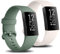 Mugust 2 Pack Replacement Strap Compatible with Fitbit Charge 3 Strap/Fitbit Charge 4 Strap,Soft Sports Watch Strap Wristbands for Women Men,Small Large (Starlight/Avocado, S 5.5 - 7.1)
