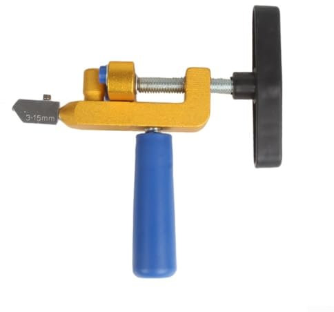 Kit eficiente para romper azulejos de vidrio, viene con rueda de corte adicional y clavos (juego dorado)