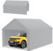 Froadp Tente de carport, 4 x 6 m, tente de stockage, tente de pâturage et garage de tente, abri stable avec bâche en polyéthylène, résistante aux UV et imperméable, idéale pour voiture, camion, jardin