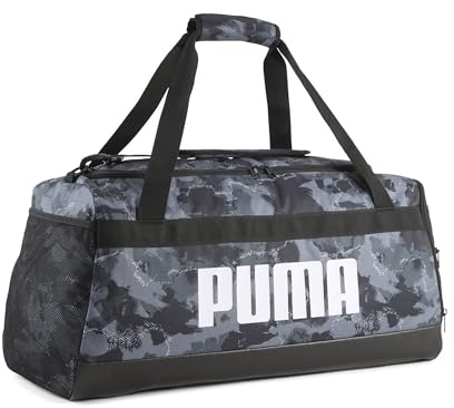 PUMA Erwachsene Challenger 58L Mittelgroße Sporttasche mit Allover-Print OneSize, Black Camo AOP