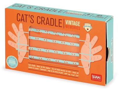 LEGAMI - Cat's Cradle Game Finger Twist for Kids and Adults Suitable for All Ages Fun Booklet with Pictures and Instructions Included
