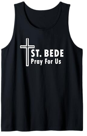 St. Bede Pray for Us Katholisches Heiliges Kreuz Tank Top