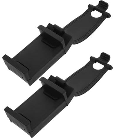 BELLIFFY 2 Piezas Soporte Móvil para Coche con Pinza Ajustable Montaje Volante y Tablero Compatible con Varios de Teléfono para Conducción Segura y Entretenimiento
