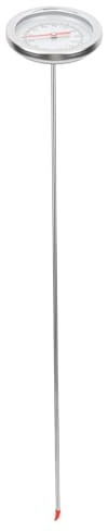 IWOWHERO Gartenthermometer aus Edelstahl 50cm für Kompost und Pflanzen