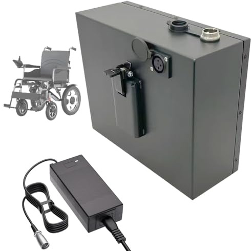 SSCYHT Replacement Battery 24V 12Ah 6.6Ah 15Ah 25Ah 35Ah 30Ah Lithium Battery 20Ah Li-ion Batteries 24V Wheelchair Batteries with Charger and Buckle for 150W - 850W Motors,24V12Ah