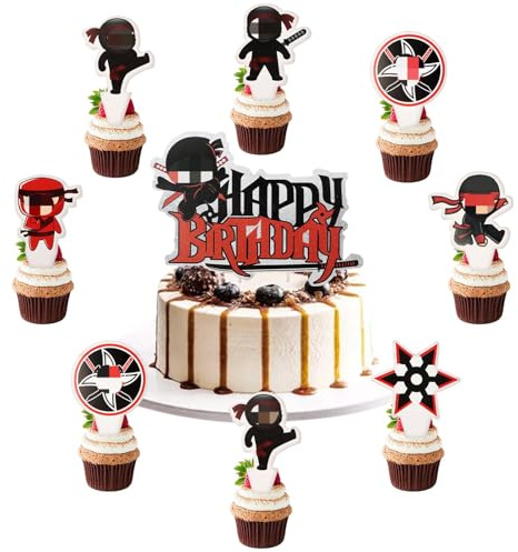 Geburtstag Tortendeko,25 Stück Cupcake Toppers Kindergeburtstag Deko,Kuchen Tortendeko Kuchendekoration für Junge Mädchen Kinder Geburtstag Party Dekorationen