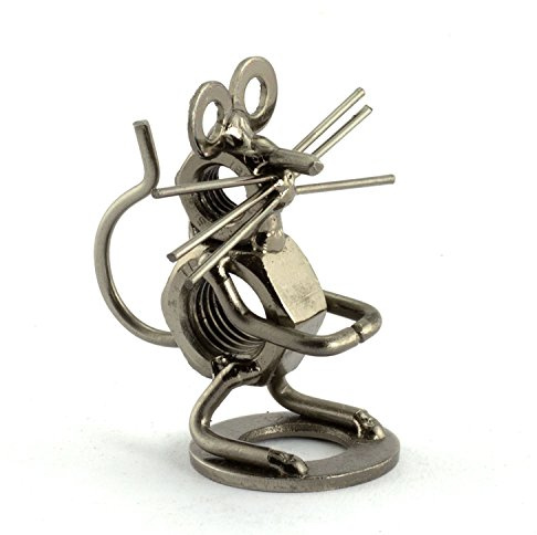 Steelman24 I Nuts and bolts sculpture Mouse I Handmade ornaments I Made in Germany I I Metal figurine