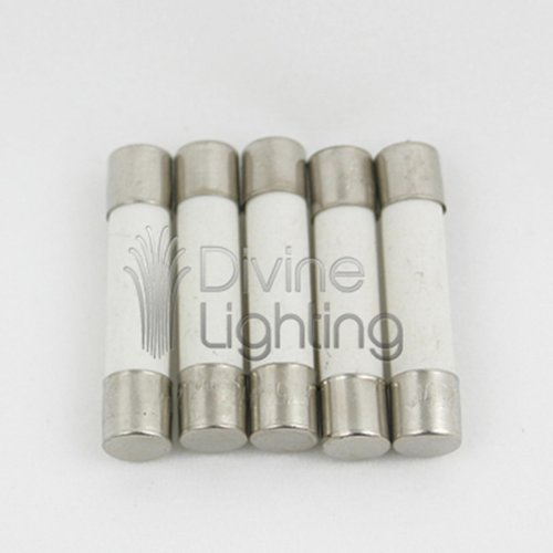 15A 5x20mm MDA Slow-Blow Ceramic Fuse, 250V, 5 Qty, MDA15A, Replacement