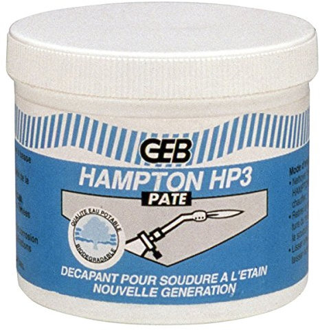 décapant pâte - geb hampton hp3 pour brasage tendre - pot 75 ml - geb