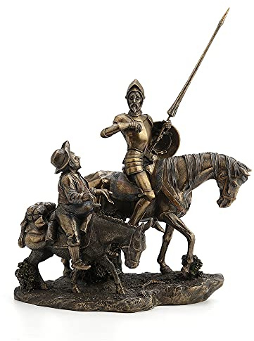 WU Don Quijote & Sancho Panza Statue Skulptur