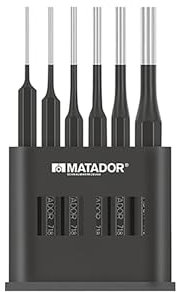 MATADOR Splinttreiber Set 6-tlg. | Durchschlag Set 2-8 mm | Dorn | Stift Austreiber | MATADOR Werkzeug Nr. 07189060