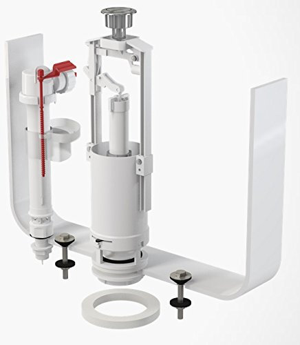 Spülgarnitur Set Ablaufventil mit Stop Taste und Füllventil 1/2 Anschluss Unten Heberglocke Füll- Ventil