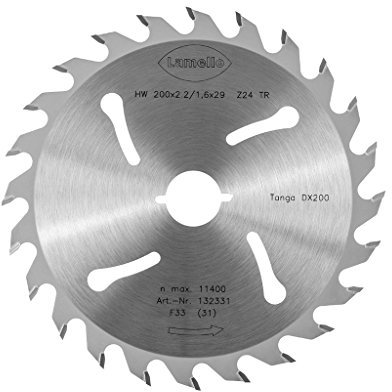 LAMELLO 132331 Sägeblatt HW zu DX200 ø 200 mm Zähne 24 für Schnitte in Holzrahmen