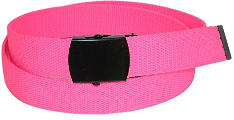 CTM Adjustable 32 mm Wide Neon Fabric Web Belt