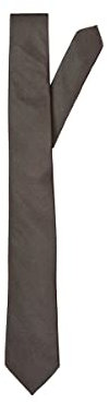 SELECTED HOMME Herren SLHNEW Plain TIE 7CM NOOS B Krawatte, Braun (Demitasse Demitasse), One Size