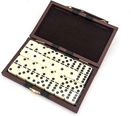 EUROXANTY® - Gioco da Tavolo a 28 Pezzi Domino con Cartella in Similpelle Gioco da Tavolo Classic Board Game