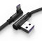 TECHGEAR Câble USB C, 30cm Type C à Angle Droit 90° à Charge et Sync Rapide Compatible avec Huawei P40, Moto G9, Xiaomi Note 10/11/Pro, Realme 8, Samsung A52, S22/S21/S20/FE S10/A22/Pixel 6 etc Noir