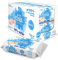 12 Pack Aqua Clean Baby Wet Wipes (72 Wipes) 99% Water 100% Biodegradable Plastic Free