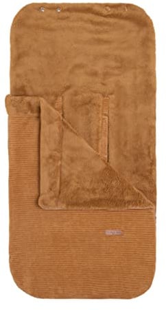 Baby's Only - Fußsack Babyschale 0+ Sense - Cordsamtlook - Passt auf alle Autositze - 3 und 5-Punkt-Gurte Autositz - für Jungen und Mädchen - Caramel - 86x38 cm