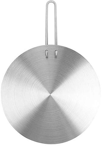 ASHATA Induction Converter Heat Diffuser Simmer Plate, Induction Adapter Diffuser Converter Hob Simmer Plate 7.9~9.4in Heat Diffuser(24cm)