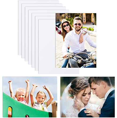 Hotop 8 Stück Sublimations-Fotoschild aus Aluminium, blanko, Fototafel, Sublimationsbild, Wandkunst, Aluminiumplatte für Hochzeit, DIY-Druck, Schlafzimmer, Wohnzimmer, Weiß (20,3 x 25,4 cm)