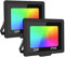 AUXTINGS 2x 30W Focos LED RGB Exterior, Foco LED Proyector Colores, Foco 12 Colores con Control Remoto, 4 Modos, Función de Memoria, Decoración Jardín Fiesta Hotel Terraza Garaje,Impermeable IP66