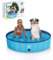 Cool Paws Piscina per bambini pieghevole per cani e bambini, in diverse misure (S-XL), a prova di perdite e design in plastica dura, vasca per animali domestici o piscina da gioco per interni, esterni