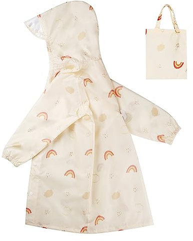 Hovkib Impermeabili per Bambini Ragazzi Ragazze Giacche da Pioggia Bambino Portatile Poncho Antipioggia Leggero Cappotto di Pioggia 2XL/10-12 Anni