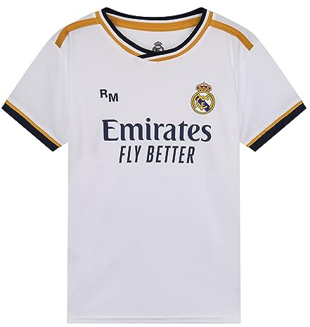 Real Madrid Heimtrikot der Saison 2023-2024, offizielle Replik mit offizieller Lizenz für Kinder