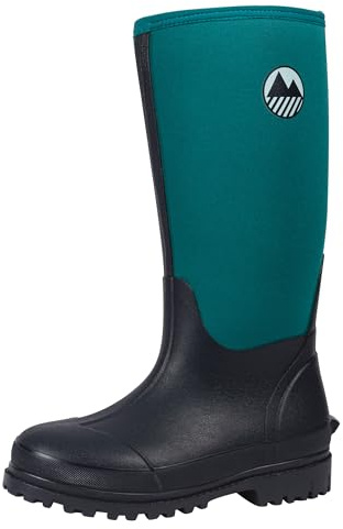 Lakeland Active Women's Rydal Neoprene Insulated Rubber Mucker & Yard Wellington Boots Warm Lined Fully Knee High Waterproof Wellies in Black, Moss Green, Navy Blue & Plum