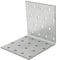 Heavy Duty 2mm Galvanised Steel Angle Bracket - Metal Corner Braces for Joining, Bracing, and Reinforcing Pack of: 10 Size: 80x80x60x2mm
