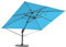 RS Trade Sonnenschirm Rechteckig 300 x 400 cm Marktschirm Ampelschirm Gartenschirm 360 Grad drehbar, 4-fach axial & 5-fach horizontal neigbar, inkl. Windsicherung & Schutzhülle, türkis