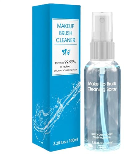 Nettoyant doux pour pinceaux de maquillage - Spray démaquillant pour pinceaux de maquillage | Spray de nettoyage pour pinceaux de maquillage pour peaux sensibles - Nettoyant efficace pour pinceaux de