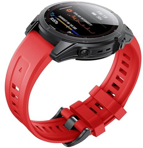 Armband Kompatibel mit Garmin Instinct 3 50mm AMOLED/Instinct 3 Solar 50mm Armbänder Sport Wasserdichtes Ersatzarmband Silikon Wechselarmband für Damen Herren Uhrarmband