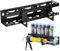 Caulking Tube Storage Rack, Silicone Tube Storage Holder, Caulking Tube And Caulking Guns Holder, Wall Mounted Silicone Tube Steel Holder For Garage And Workspaces, Holds 6 Tubes And Caulking Nozzle