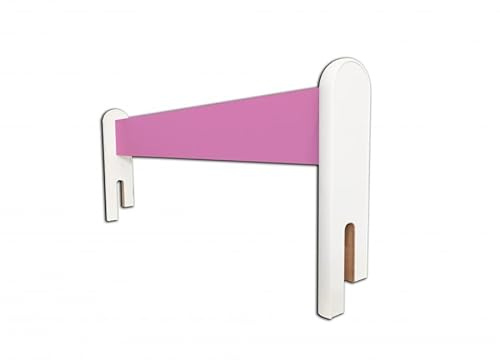 Happy Babies - Verschiebbares Bettgitter für Kinder, Schutz vor Stürzen des Kindes, erhöhte Sicherheit, verschiebbares Bettgitter fürs Kinderzimmer (Rose, 82 cm)