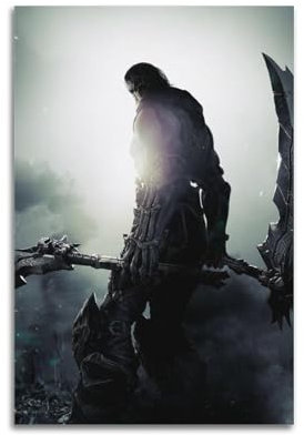 UWASCISF Darksiders II Spiel-Poster, dekoratives Gemälde, Leinwand, Wandposter und Kunstdruck, moderne Familienschlafzimmer-Dekoration, Poster, 40 x 60 cm