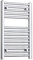 Companyblue 450mm wide x 688mm high Heated Towel Rail Straight Flat Chrome Bathroom Warmer Radiator Rack Central Heating