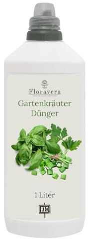 Floravera Premium Gartenkräuter Bio-Flüssigdünger 1 Liter Dünger Basilikumdünger Kräuterdünger (1 Liter)