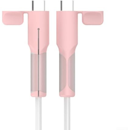 Charger Cable Saver Protectors, Portable Silicone Cord Saver Cable Wire Protector, For USB C Cable Devices, For Smartphones, Tablets, And Laptops(Pink)