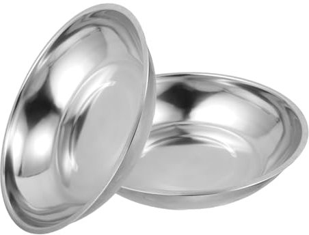 BESTYASH 2piezas Pan De Pesaje Inoxidable Para Mecánicas Accesorios De y Cocina Placa De Pesaje Duradera y Precisa