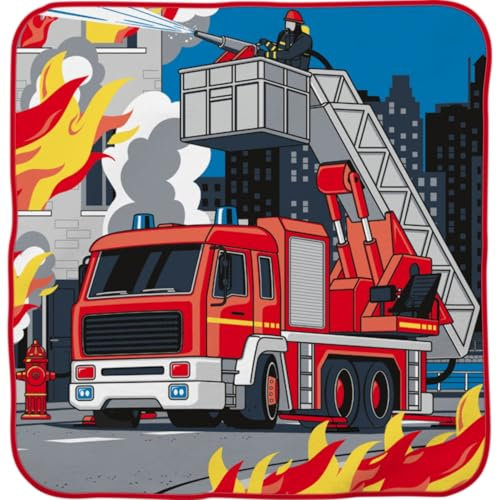 Sheepworld Zauberhandtuch Feuerwehr | magisches Mini-Handtuch, 30 cm x 30 cm, in Form gepresst, 100% Baumwolle | Geschenk für Kinder, Kindergeburtstag, Geschenk Jungs, Schulanfang, Schultüte | 74313