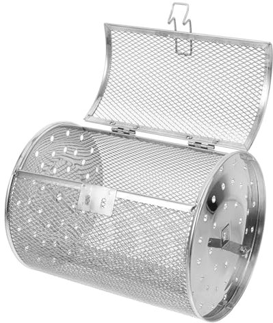 CONGARTENO Plancha Grill Metálica Cesta Para Horno Inoxidable Soporte Para Parrilla Fácil Limpieza